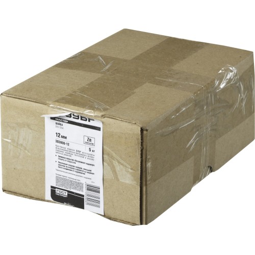 ЗУБР DIN 125А, 12 мм, цинк, 5 кг, шайба (303800-12)
