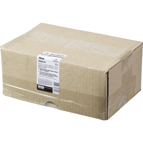 ЗУБР DIN 9021, 20 мм, цинк, 5 кг, кузовная шайба (303820-20)