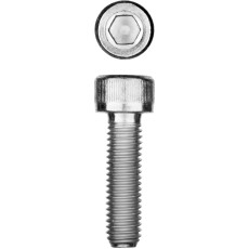 ЗУБР DIN 912, кл. пр. 8.8, М12 х 25 мм, цинк, 5 кг, винт с внутренним шестигранником, Профессионал (30318-12-025)