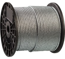 ЗУБР DIN 3055, свивка 6 х 7 + IWS, 1 мм, L 200 м, стальной трос, Профессионал (4-304110-01)