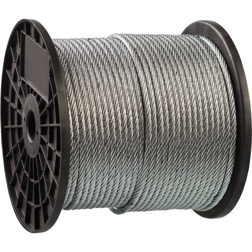 ЗУБР DIN 3055, свивка 6 x 7 + FC, 5 мм, L 150 м, стальной трос, Профессионал (4-304110-05)