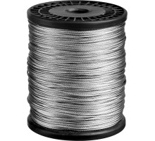 ЗУБР DIN 3055, свивка 6 х 7 + IWS, 1.5 мм, L 200 м, стальной трос, Профессионал (4-304110-15)