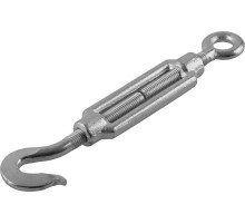 ЗУБР DIN 1480, М14, кованая натяжная муфта, 3 шт, талреп крюк-кольцо, Профессионал (4-304355-14)