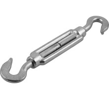 ЗУБР DIN 1480, М12, кованая натяжная муфта, 4 шт, талреп крюк-крюк, Профессионал (4-304365-12)