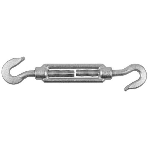 ЗУБР DIN 1480, М16, кованая натяжная муфта, 2 шт, талреп крюк-крюк, Профессионал (4-304365-16)