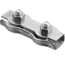 ЗУБР 6 мм, 25 шт, двойной зажим троса (4-304445-06)