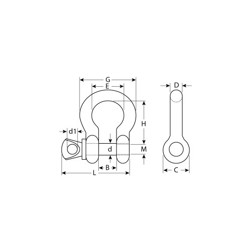 ЗУБР 1 3/8″ (34.9 мм), 1 шт, палец 38 мм, г/п 13.5 тн, цинк, омегообразная скоба, Профессионал (304525-35)
