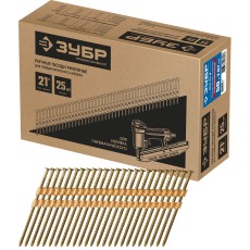 ЗУБР SN21 50 х 2.87 мм, реечные гвозди рифленые оцинкованные, 3500 шт (305393-50)