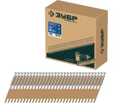 ЗУБР SN21 70 х 3.1 мм, реечные гвозди рифленые оцинкованные, 2400 шт (305396-70)