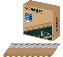 ЗУБР SN34 (D34) 50 х 2.8 мм, реечные гвозди рифленые оцинкованные, 5000 шт (305399-50)