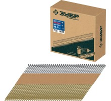 ЗУБР SN34 (D34) 90 х 3.1 мм, реечные гвозди рифленые оцинкованные, 3000 шт (305399-90)