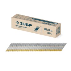 ЗУБР DA34 38 х 1.8 мм, финишные гвозди, калибр 15GA, 2000 шт (305397-38)