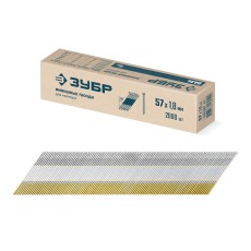 ЗУБР DA34 57 х 1.8 мм, финишные гвозди, калибр 15GA, 2000 шт (305397-57)