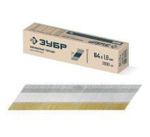 ЗУБР DA34 64 х 1.8 мм, финишные гвозди, калибр 15GA, 2000 шт (305397-64)