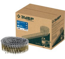 ЗУБР CNW 40 х 2.1 мм, барабанные гвозди рифленые, 12600 шт (305382-40)
