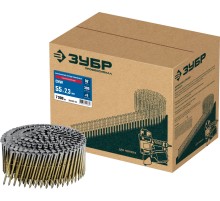 ЗУБР CNW 55 х 2.3 мм, барабанные гвозди рифленые оцинкованные, 7200 шт (305383-55)