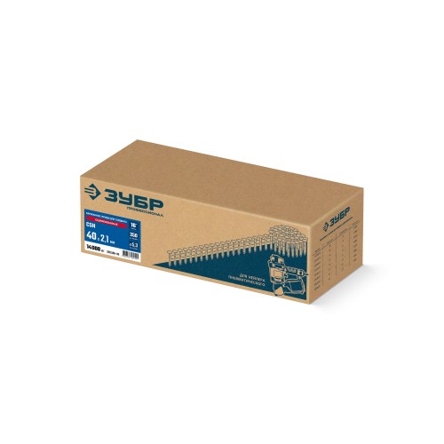 ЗУБР CSN 40 х 2.1 мм, барабанные гвозди для сайдинга оцинкованные, 14000 шт (305386-40)