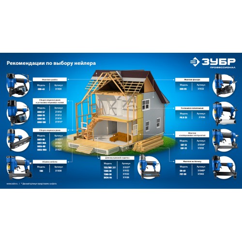 ЗУБР FST 30 х 1.8 мм, финишные гвозди по бетону оцинкованные, калибр 15GA, 1000 шт (305389-30)