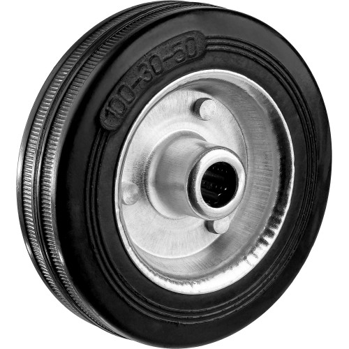 ЗУБР d 100 мм, г/п 70 кг, игольчатый подшипник, резина/металл, колесо, Профессионал (30936-100)