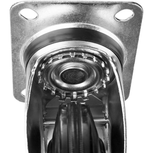 ЗУБР d 200 мм, г/п 185 кг, игольчатый подшипник, резина/металл, поворотное колесо, Профессионал (30936-200-S)