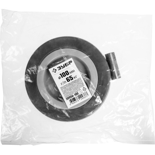 ЗУБР d 100 мм, г/п 65 кг, резина/полипропилен, колесо (30956-100)