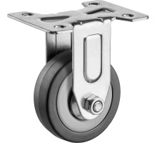 ЗУБР d 50 мм, г/п 35 кг, резина/полипропилен, неповоротное колесо (30956-50-F)