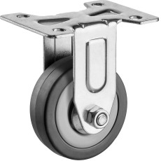 ЗУБР d 50 мм, г/п 35 кг, резина/полипропилен, неповоротное колесо (30956-50-F)