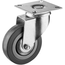 ЗУБР d 75 мм, г/п 50 кг, резина/полипропилен, поворотное колесо (30956-75-S)