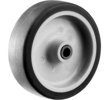 ЗУБР d 75 мм, г/п 60 кг, резина/полипропилен, термопластичное колесо, Профессионал (30946-75)