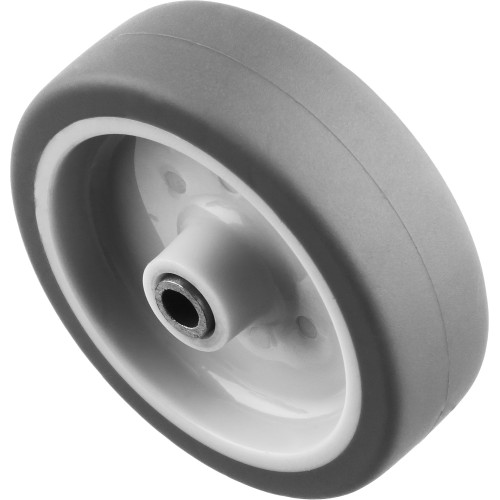 ЗУБР d 75 мм, г/п 60 кг, резина/полипропилен, термопластичное колесо, Профессионал (30946-75)