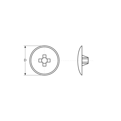 ЗУБР шлиц №2, цвет дуб, 40 шт, декоративная заглушка под шуруп (4-308156-1)