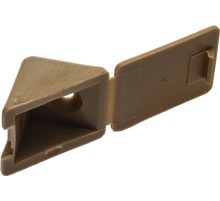 ЗУБР цвет бук, 4.0 x 15 мм, 4 шт, мебельный уголок с шурупом (4-308256-2)