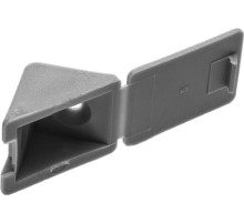 ЗУБР цвет св-серый, 4.0 x 15 мм, 4 шт, мебельный уголок с шурупом (4-308256-6)