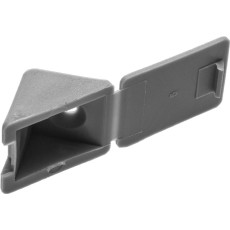 ЗУБР цвет св-серый, 4.0 x 15 мм, 4 шт, мебельный уголок с шурупом (4-308256-6)