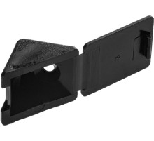 ЗУБР цвет черный, 4.0 x 15 мм, 4 шт, мебельный уголок с шурупом (4-308256-7)