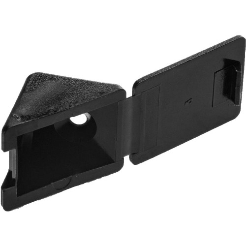 ЗУБР цвет черный, 4.0 x 15 мм, 4 шт, мебельный уголок с шурупом (4-308256-7)