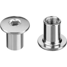 ЗУБР M6 x 12 мм, шест. 4 мм, цинк, 5 кг, гайка Эриксона с полукруглой головкой, Профессионал (303760-4)