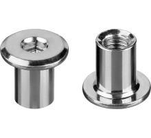 ЗУБР M6 x 12 мм, шест. 4 мм, цинк, 5 кг, гайка Эриксона с плоской головкой, Профессионал (303770-4)