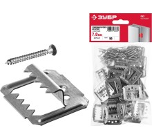 ЗУБР Кляймер-У2, 7 мм, 50 шт, усиленный крепеж для вагонки с саморезами (30755-07)