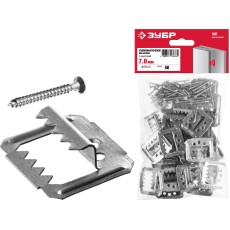 ЗУБР Кляймер-У2, 7 мм, 50 шт, усиленный крепеж для вагонки с саморезами (30755-07)