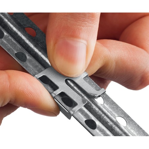 ЗУБР КРЕММЕР-100, 100 шт, крепление для установки маячковых профилей (30950-100)