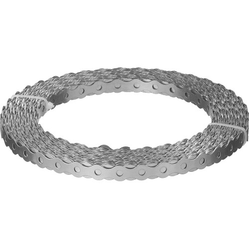 ЗУБР Волна, 12 x 0.5 мм, 25 м, цинк, перфорированная вентиляционная лента (310246-12)