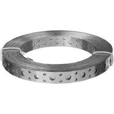 ЗУБР ПВЛ, 12 x 0.5 мм, 25 м, цинк, перфорированная вентиляционная лента прямая (310247-12-05)