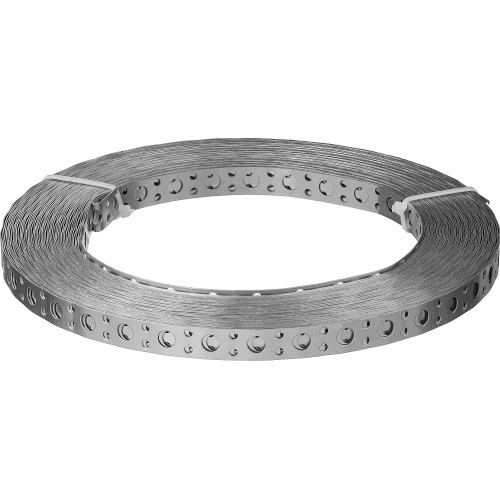 ЗУБР ПВЛ, 20 x 0.5 мм, 25 м, цинк, перфорированная вентиляционная лента прямая (310247-20-05)