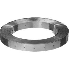 ЗУБР ПТЛ, 20 x 0.55 мм, 25 м, цинк, перфорированная тарная лента (310248)