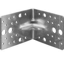 ЗУБР УКУ-2.5, 80 x 100 x 100 x 2.5 мм, цинк, усиленный крепежный уголок (31011-100)