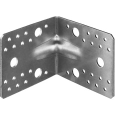 ЗУБР УКУ-2.5, 90 x 105 x 105 x 2.5 мм, цинк, усиленный крепежный уголок (31011-105)