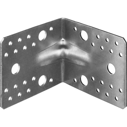 ЗУБР УКУ-2.5, 90 x 105 x 105 x 2.5 мм, цинк, усиленный крепежный уголок (31011-105)