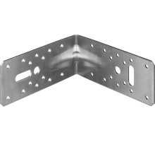 ЗУБР УКУ-2.5, 65 x 145 x 145 x 2.5 мм, цинк, усиленный крепежный уголок (31011-145)