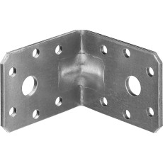 ЗУБР УКУ-2.5, 45 x 60 x 60 x 2.5 мм, цинк, усиленный крепежный уголок (31011-60)